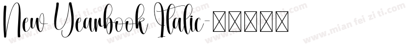 New Yearbook Italic字体转换